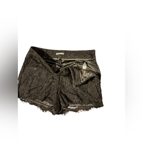 Express Black High Waist Women's Shorts - Picture 2 of 3